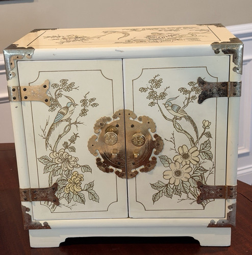 Vintage asian floral lacquer - asian,