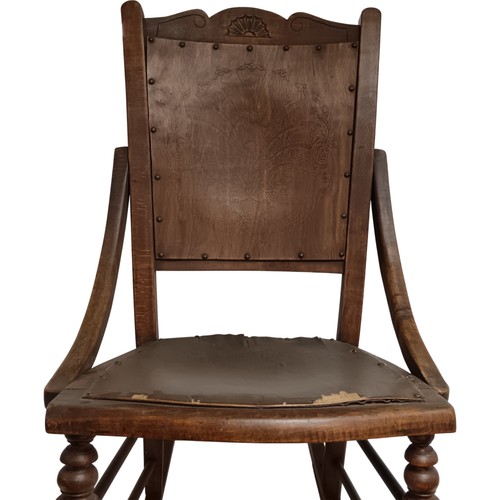 Vintage wooden rocking chair - vintage,