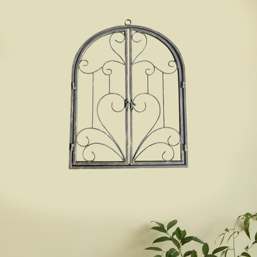 Arched window frame wall decor - window,