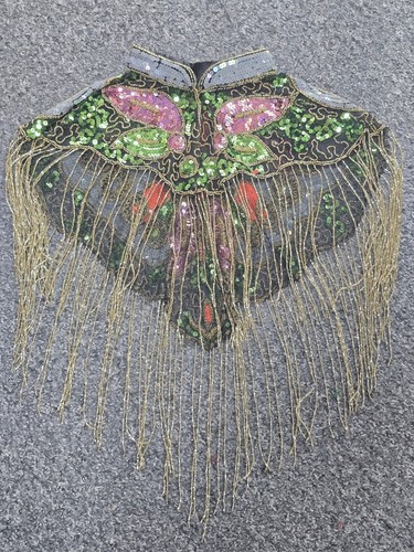 Hand beaded sequin - sequin, collar