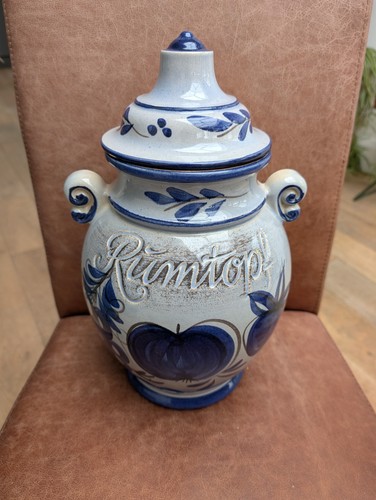 Vintage ceramic rumpot vase - rumpot,