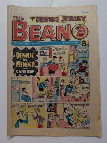 Beano comic 1991 september - comic, no