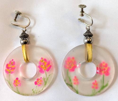 Large vintage clear pink - vintage, /