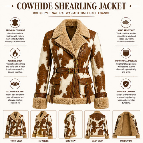 Genuine leather cow print - genuine,