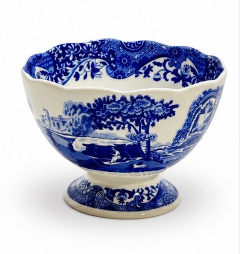 Spode blue italian footed - spode,