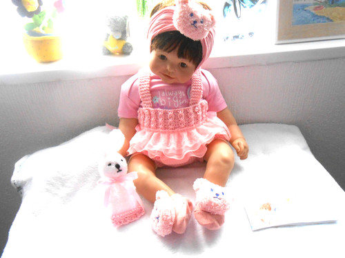 Hand knitted pink - hand,