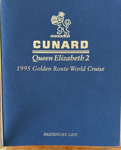 Rare cunard qe2 - qe2, golden