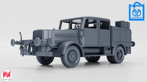 Faun tractor vehicle 3d - faun, zr