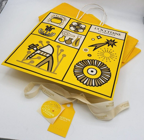 Occitane yellow paper bag - yellow,