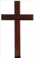 Hanging wooden cross for - hanging,