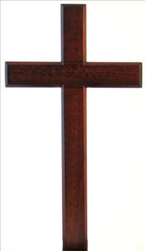 Hanging wooden cross for - hanging,