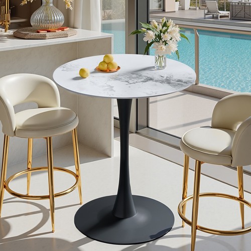 Round bar height pub table - round,