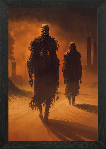 Guards the wasteland - of, framed