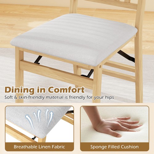 Set folding dining chairs - 2,