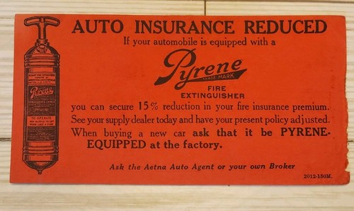 Vtg pyrene fire - pyrene, extinguisher