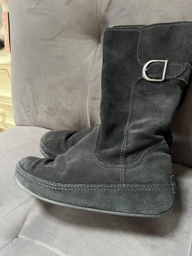 Fitflop black suede - suede, boots