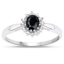 2ct oval cut black diamond - 2ct,