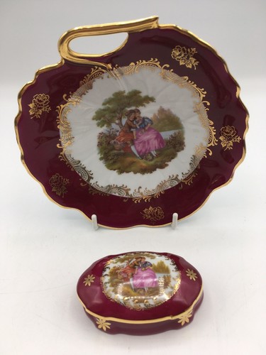 Limoges france porcelain plate - france,