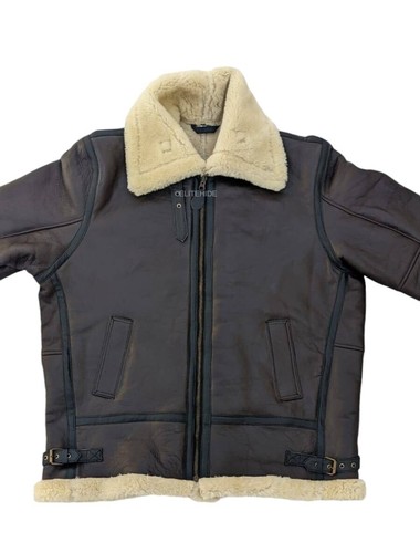Men aviator brown real - brown,