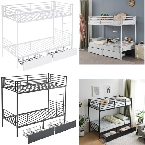 3ft metal bunk bed frame - 3ft,
