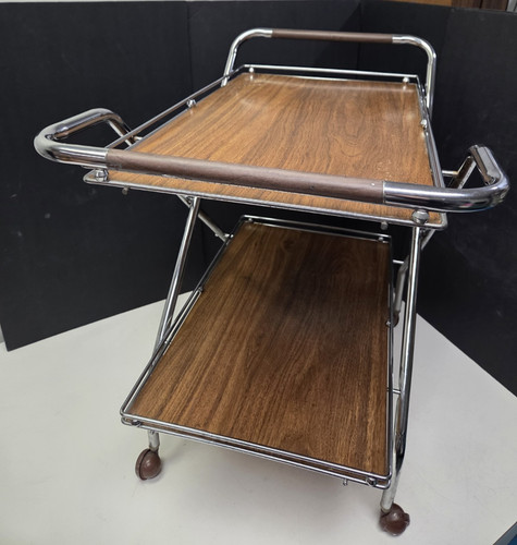 Vintage serving cart - cart, folding