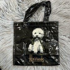 Harrods black pvc shopping - harrods,