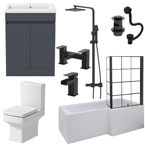 Complete bathroom suite 1700 - complete, l