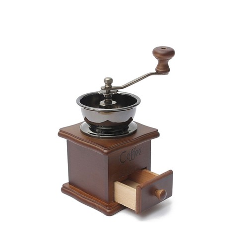 Manual coffee bean grinding - coffee,
