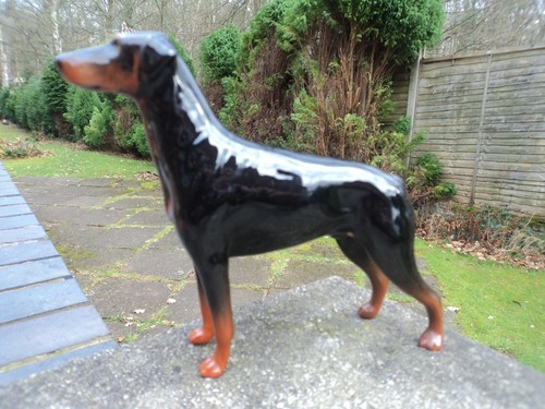 Vintage beswick gloss doberman - beswick,
