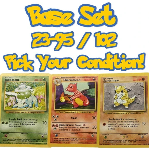 Pokemon base set commons - pokemon, &