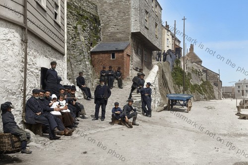 Col2296 cornwall fishermen - col2296,