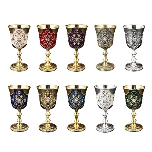 Luxurious metal goblet cups - luxurious,