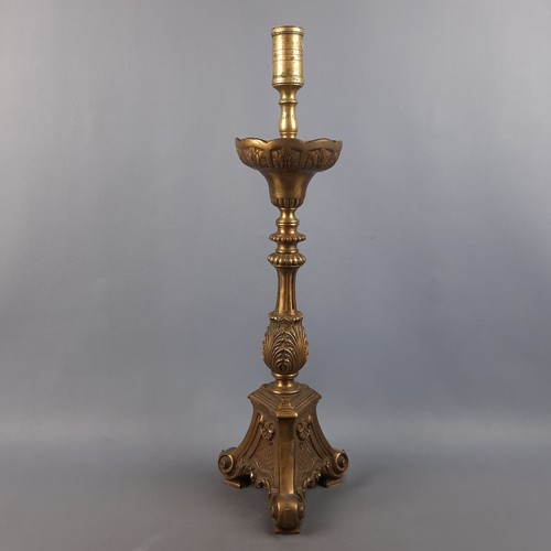 Candlestick altar brass - altar,