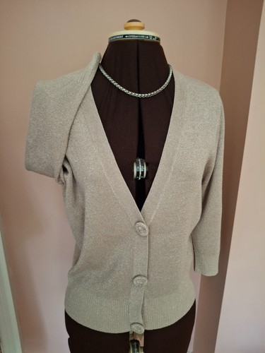 Gold lurex cardigan - from, next