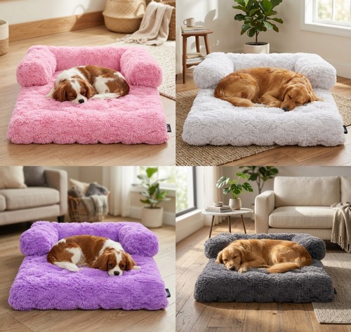 Fleece pet sofa bed square - sofa,
