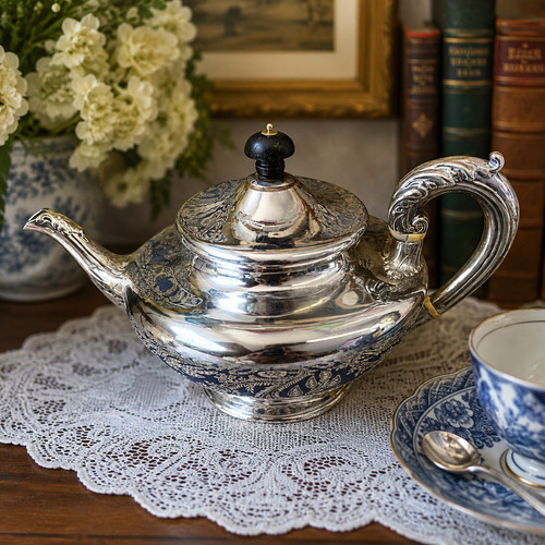 Antique large silver - antique, plated