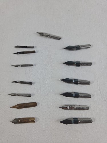 Vintage pen nibs - 14,