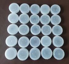 Milk bottle plastic - , caps