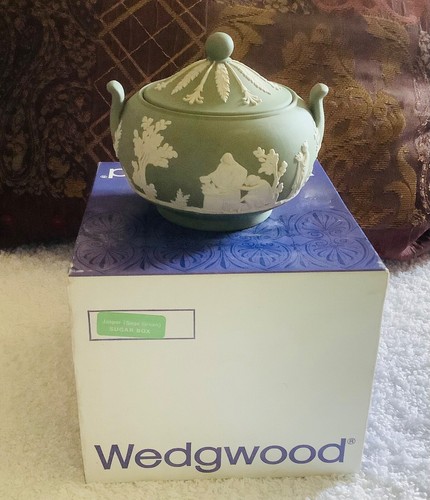 Vintage boxed sage green - boxed,