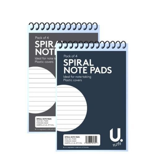 Spiral notebooks notepads - a6,