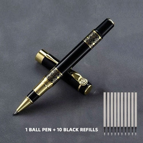 Luxury fountain pen black - fountain,