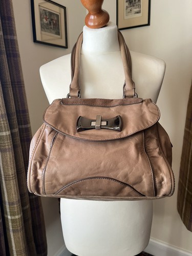 Mimco lether mink handbag - mimco,
