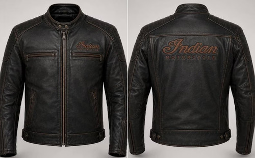 Men indian black motorcycle - men's,