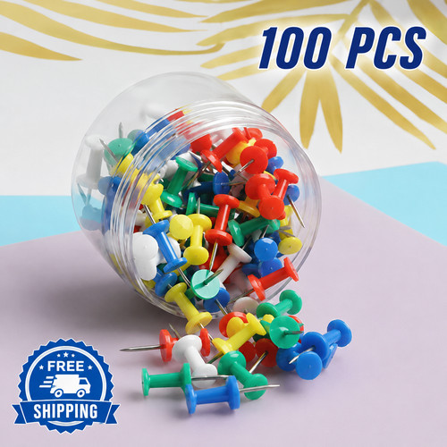 100 colours push - pins, art