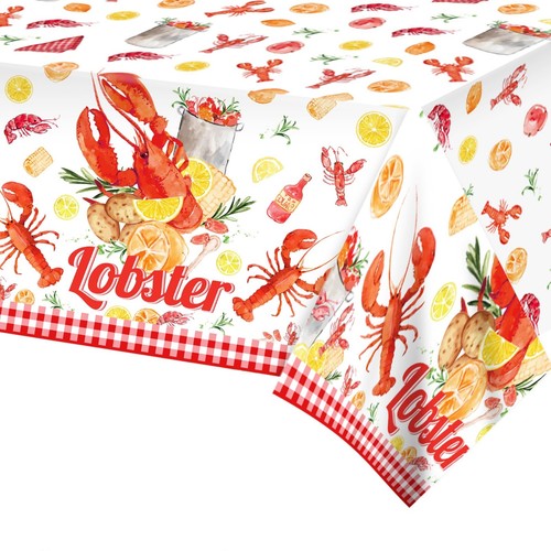 Lobster tablecloth barbecue - lobster,