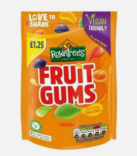 Rowntrees fruit gums x120g - rowntrees,