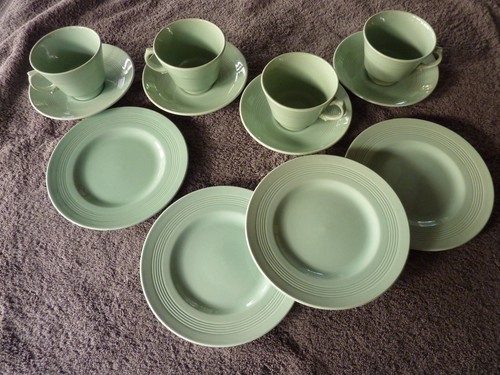 Vintage wood beryl ware - beryl, tea