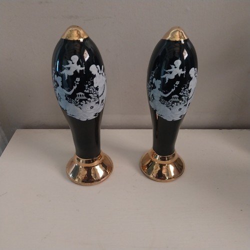 Vintage ceramic mead bottles - vintage,