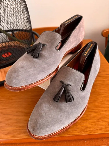 Grenson men grey suede - men's,