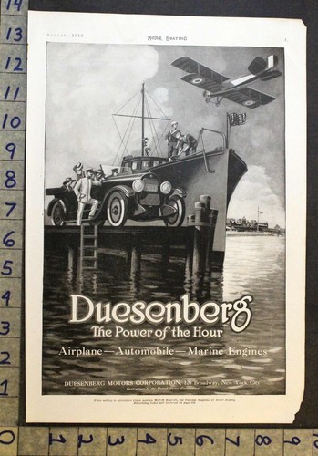 1918 duesenberg motor marine - 1918,